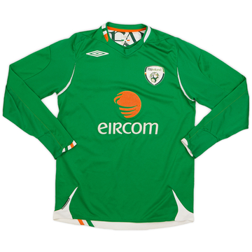 2006-08 Ireland Home L/S Shirt - 7/10 - (S)