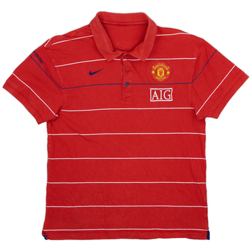 2008-09 Manchester United Nike Polo Shirt - 7/10 - (XL)