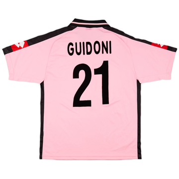 2001-02 Palermo Match Issue Home Shirt Guidoni #21