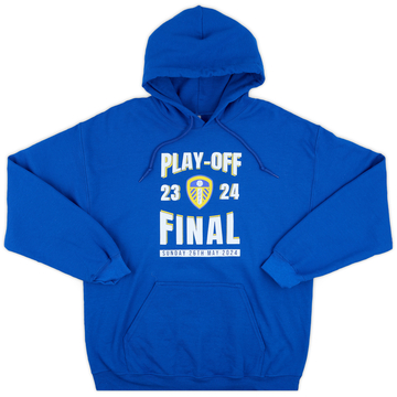 2023-24 Leeds United adidas Play-Off Final Fan Hooded Top - 9/10