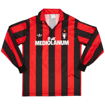 1990-91 AC Milan Home L/S Shirt #11 - 8/10 - (S)