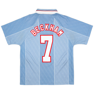 1996-97 England Away Shirt Beckham #7 - 8/10 - (M)