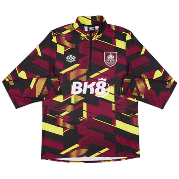 2023-24 Burnley Player Issue 1/4 Zip Pre-Match Top - 5/10 - (L)