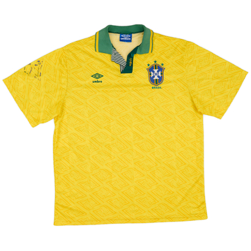 1991-93 Brazil Home Shirt - 7/10 - (L)