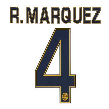 2014-15 Hellas Verona Away R. Marquez #4 Name Set