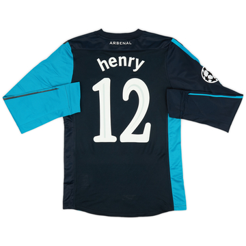 2011-12 Arsenal Player Issue Away L/S Shirt Henry #12 (M)