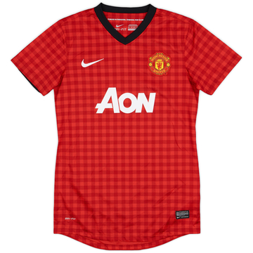 2012-13 Manchester United Home Shirt - 9/10 - (Women's XS)