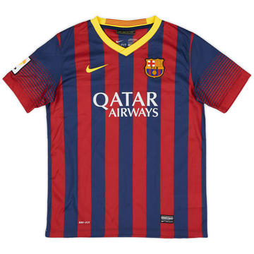 2013-14 Barcelona Home Shirt - 7/10 - (L.Boys)