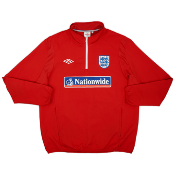 2010-11 England Umbro 1/4 Zip Drill Top - 8/10 - (XL)