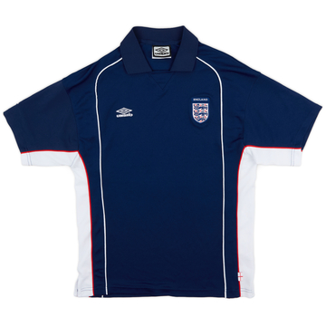2000-01 England Umbro Polo Shirt - 9/10 - (M)