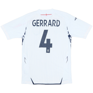 2007-09 England Home Shirt Gerrard #4 - 5/10 - (S)