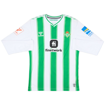 2023-24 Real Betis Home L/S Shirt - 9/10 - (XS)