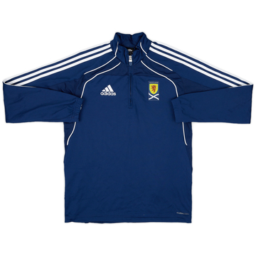 2010-11 Scotland adidas 1/4 Zip Drill Top - 8/10 - (S)
