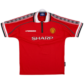 1998-00 Manchester United Home Shirt - 8/10 - (L.Boys)