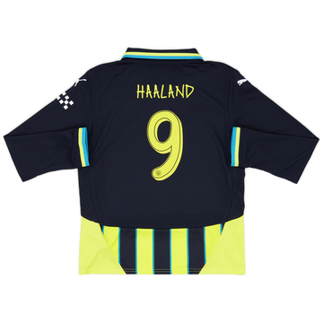 2024-25 Manchester City Away L/S Shirt Haaland #9 (KIDS)