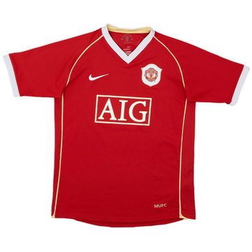 2006-07 Manchester United Home Shirt - 7/10 - (L.Boys)