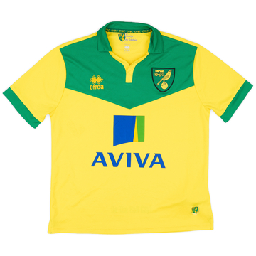 2014-15 Norwich Home Shirt - 9/10 - (S)