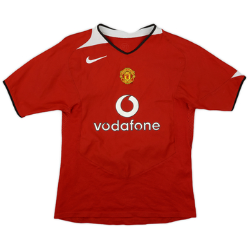 2004-06 Manchester United Home Shirt - 8/10 - (L.Boys)