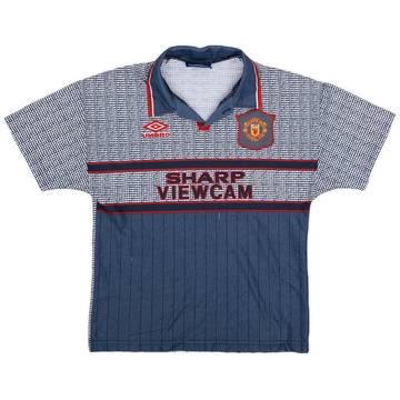 1995-96 Manchester United Away Shirt - 6/10 - (L.Boys)