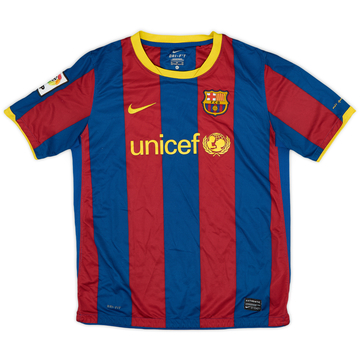 2010-11 Barcelona Home Shirt - 7/10 - (XL.Boys)