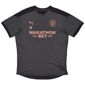 2019-20 Manchester City Staff Issue Puma Training Shirt 'BK' - 10/10 - (XL)