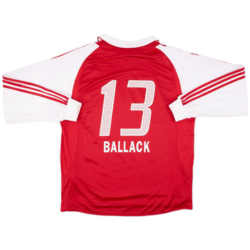 2004-05 Bayern Munich Player Issue Home L/S Shirt Ballack #13 - 9/10 - (XL)