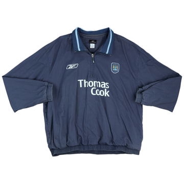 2004-05 Manchester City Reebok 1/4 Zip Drill Top - 8/10 - (XXL)