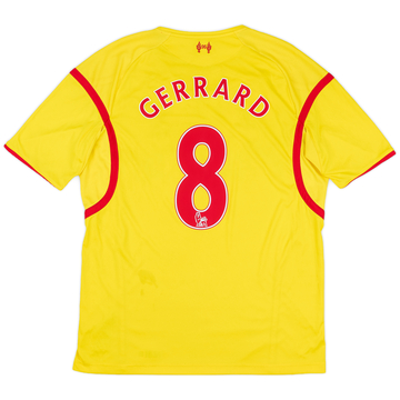 2014-15 Liverpool Away Shirt Gerrard #8 - 5/10 - (L)