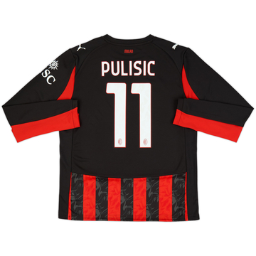 2025-26 AC Milan Home L/S Shirt Pulisic #11 