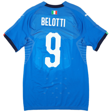2018-19 Italy Authentic Home Shirt Belotti #9 - 9/10 - (XL)