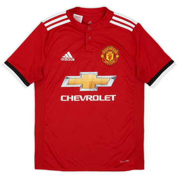 2017-18 Manchester United Home Shirt - 9/10 - (L.Boys)