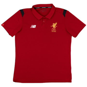 2017-18 Liverpool New Balance Polo Shirt - 9/10 - (L)