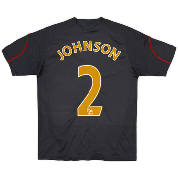 2009-10 Liverpool Away Shirt Johnson #2 - 6/10 - (M.Boys)