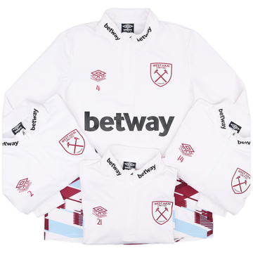 2023-24 West Ham Player Issue 1/4 Zip Training Top - 9/10 - (L)