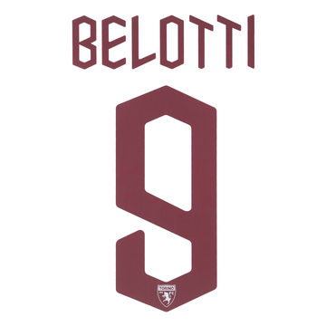 2019-20 Torino Away Belotti #9 Name Set