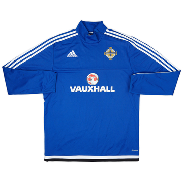 2016-17 Northern Ireland adidas 1/4 Zip Drill Top - 9/10 - (L)