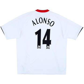 Camiseta de visitante del Liverpool 2005-06 Alonso #14 - 9/10 - (XL)