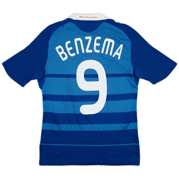 2008-09 France Home Shirt Benzema #9 - 7/10 - (S)