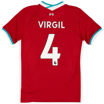 2020-21 Liverpool Home Shirt Virgil #4 - 6/10 - (S)