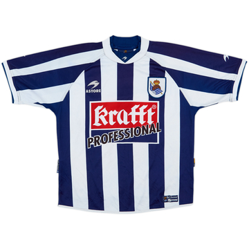 2002-03 Real Sociedad Home Shirt - 9/10 - (S)