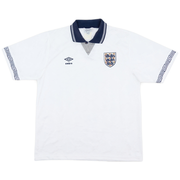 1990-92 England Home Shirt - 8/10 - (L)