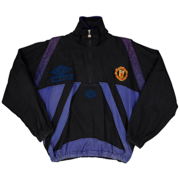 1996-97 Manchester United 1/4 Zip Drill Top - 7/10 - (M)