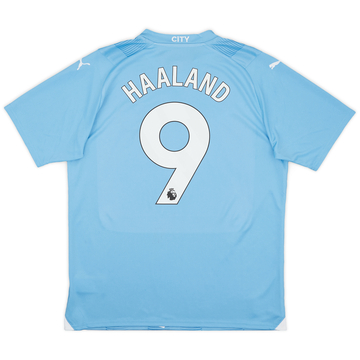 2023-24 Manchester City Home Shirt Haaland #9 (L)