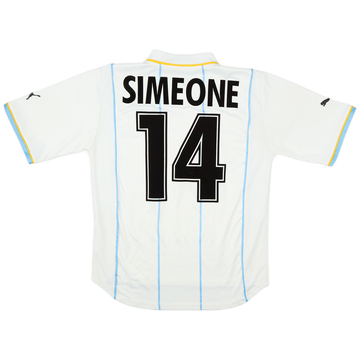 2001-02 Lazio European Home Shirt Simeone #14 - 5/10 - (M)