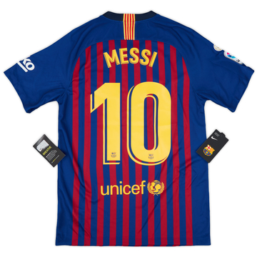 2018-19 Barcelona Home Shirt Messi #10 (S)