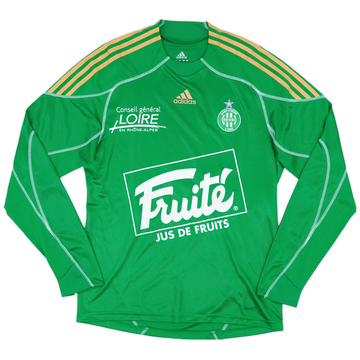 2009-10 Saint Etienne Player Issue Home L/S Shirt - 6/10 - (L)