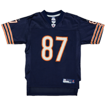2007 Chicago Bears Muhammad #87 Reebok On Field Home Jersey - 8/10 - (L.Boys)