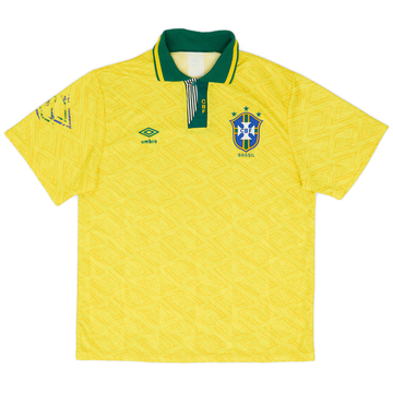 1991-93 Brazil Home Shirt - 7/10 - (L)