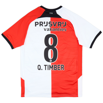 2024-25 Feyenoord Home Shirt Q.Timber #8