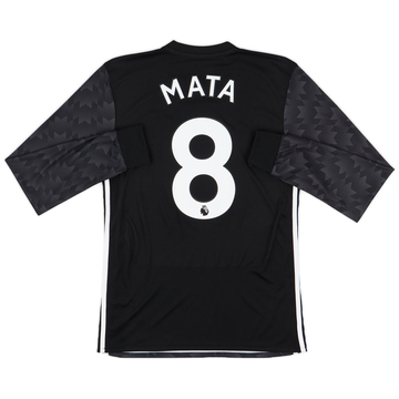 2017-18 Manchester United Away L/S Shirt Mata #8 - 10/10 - (S)